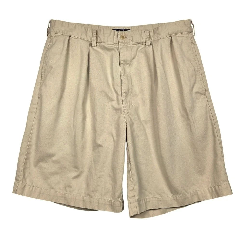 Vintage 90s Polo Ralph Lauren Tyler Pleated Chino Shorts Mens 36 (FITS 34